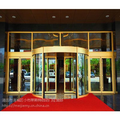 東方奧潤特不銹鋼二翼帶展柜豪華旋轉門 商場、廣場、酒店與旅游景區(qū)的自動通行之選